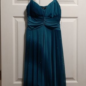 Glitter teal dress